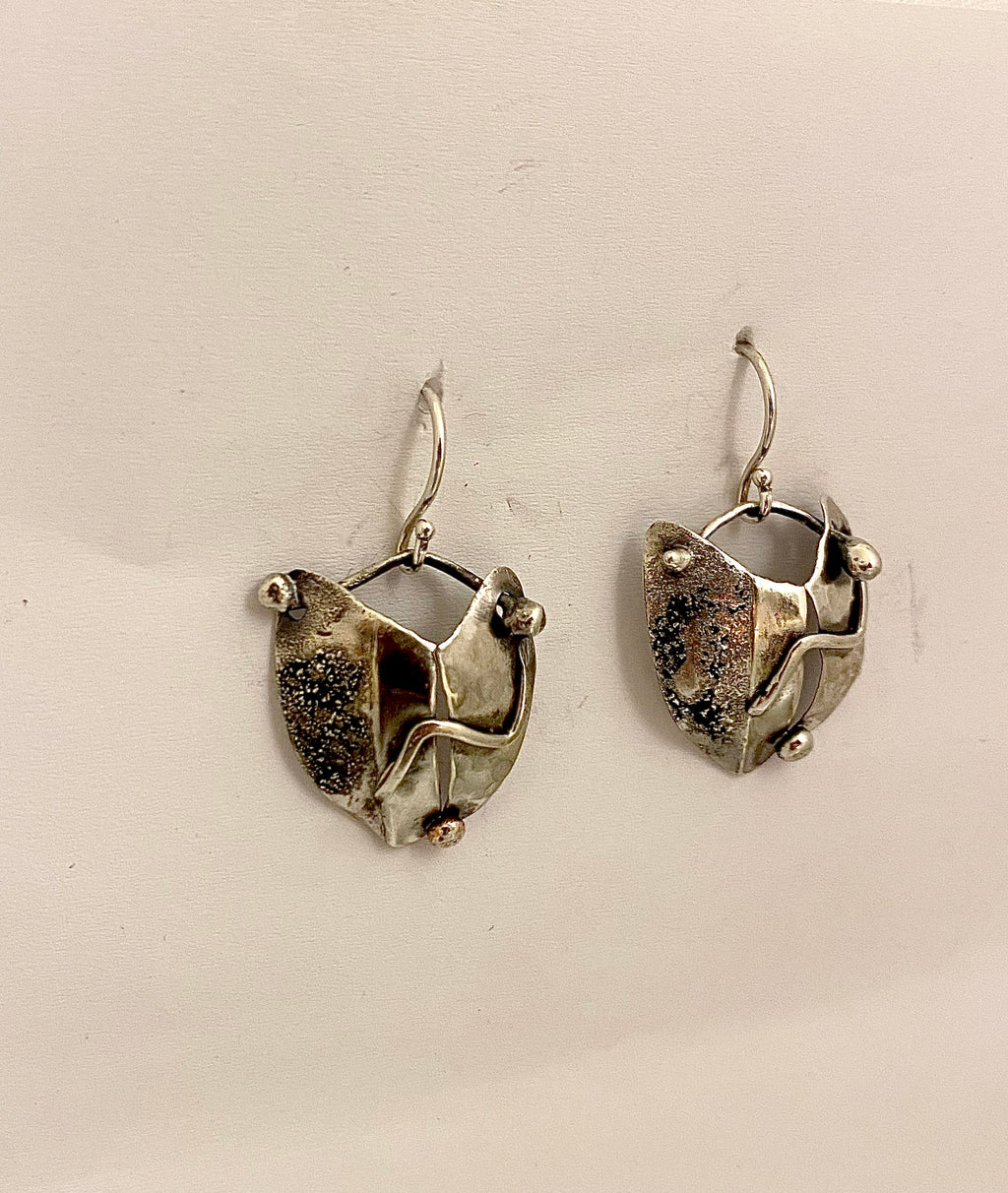 BROKENHEARTED Silver Earrings | Handmade Statement Jewelry | One-of-a-kind earrings |Hand-forged