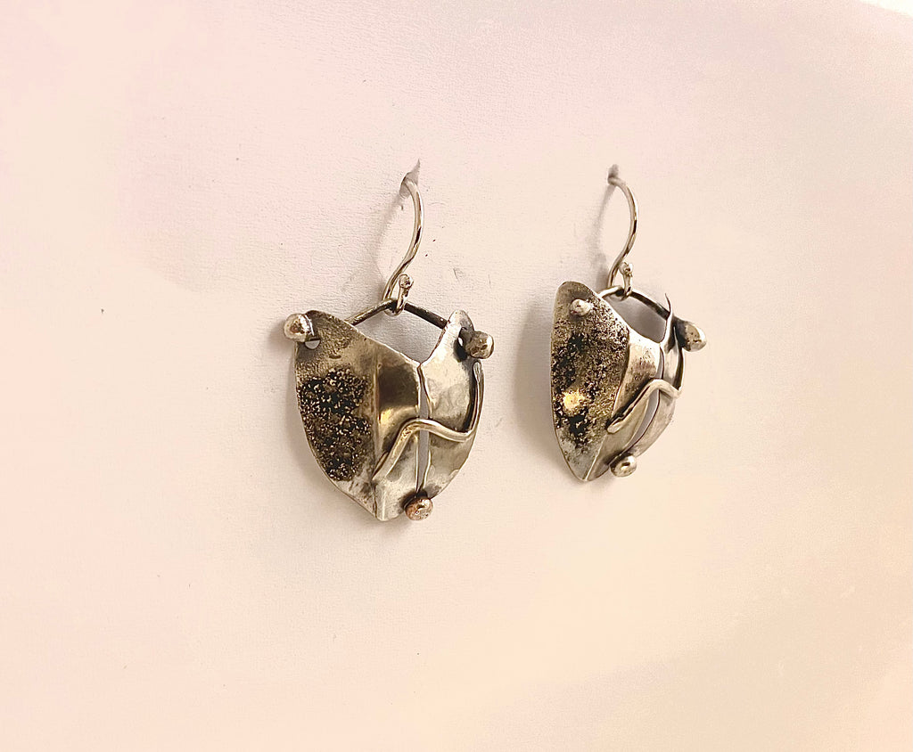 BROKENHEARTED Silver Earrings | Handmade Statement Jewelry | One-of-a-kind earrings |Hand-forged