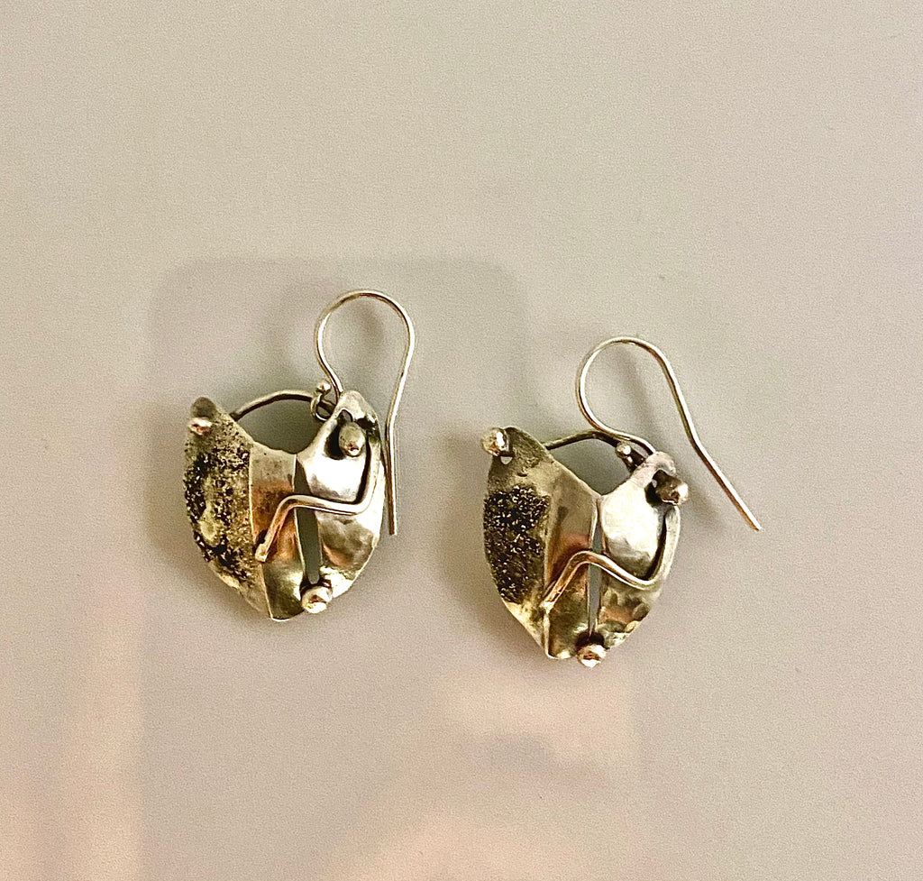 BROKENHEARTED Silver Earrings | Handmade Statement Jewelry | One-of-a-kind earrings |Hand-forged