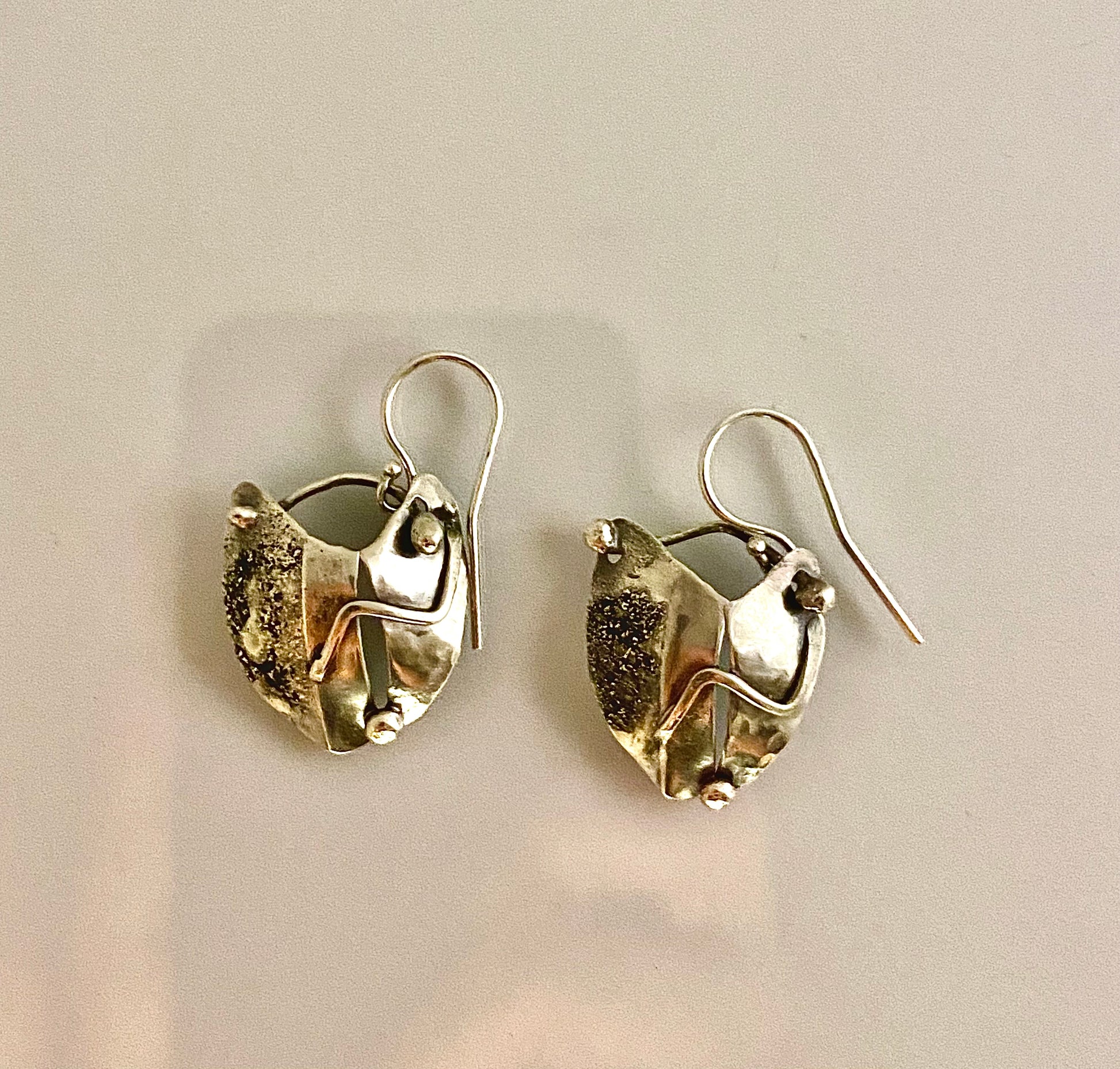 BROKENHEARTED Silver Earrings | Handmade Statement Jewelry | One-of-a-kind earrings |Hand-forged