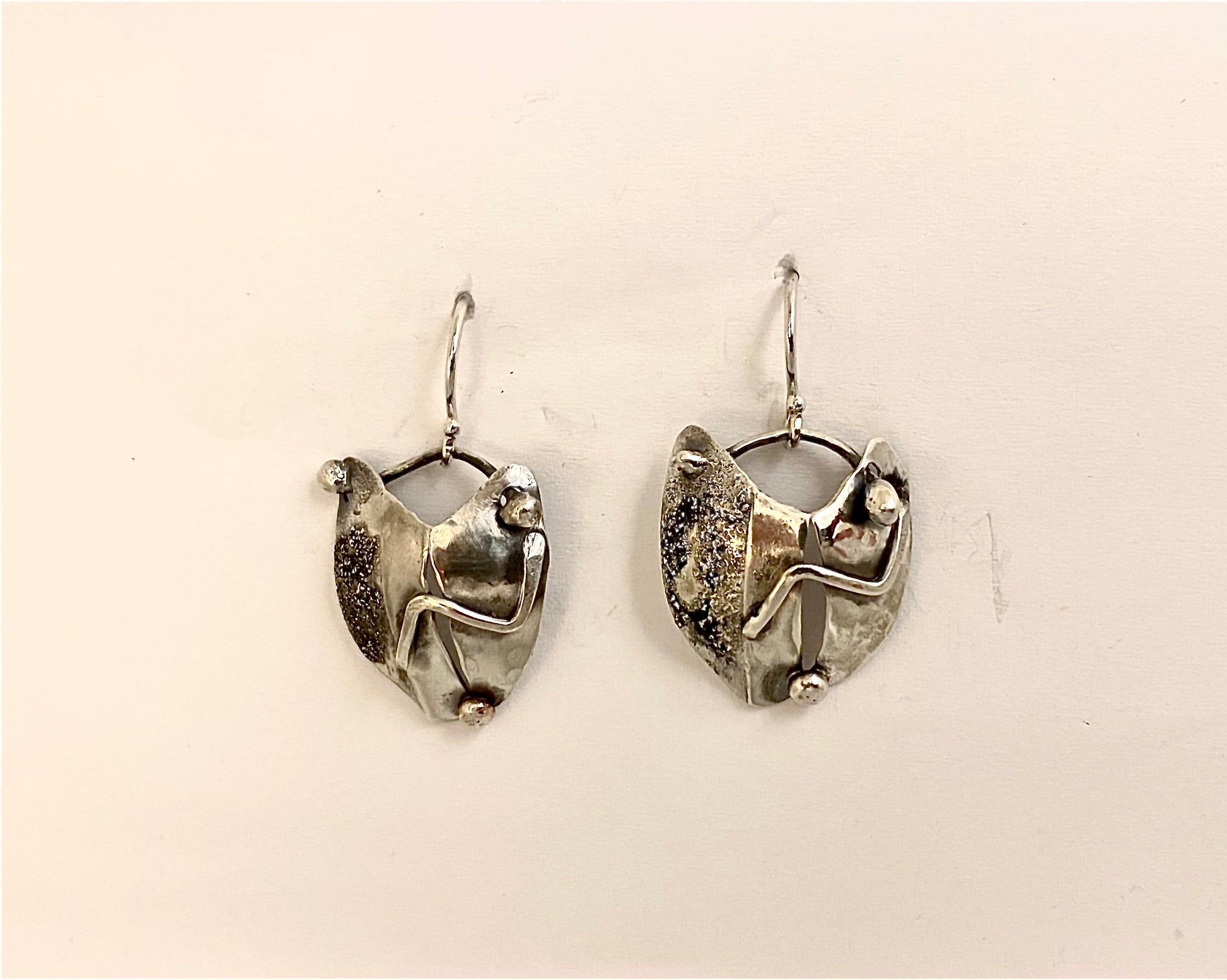 BROKENHEARTED Silver Earrings | Handmade Statement Jewelry | One-of-a-kind earrings |Hand-forged