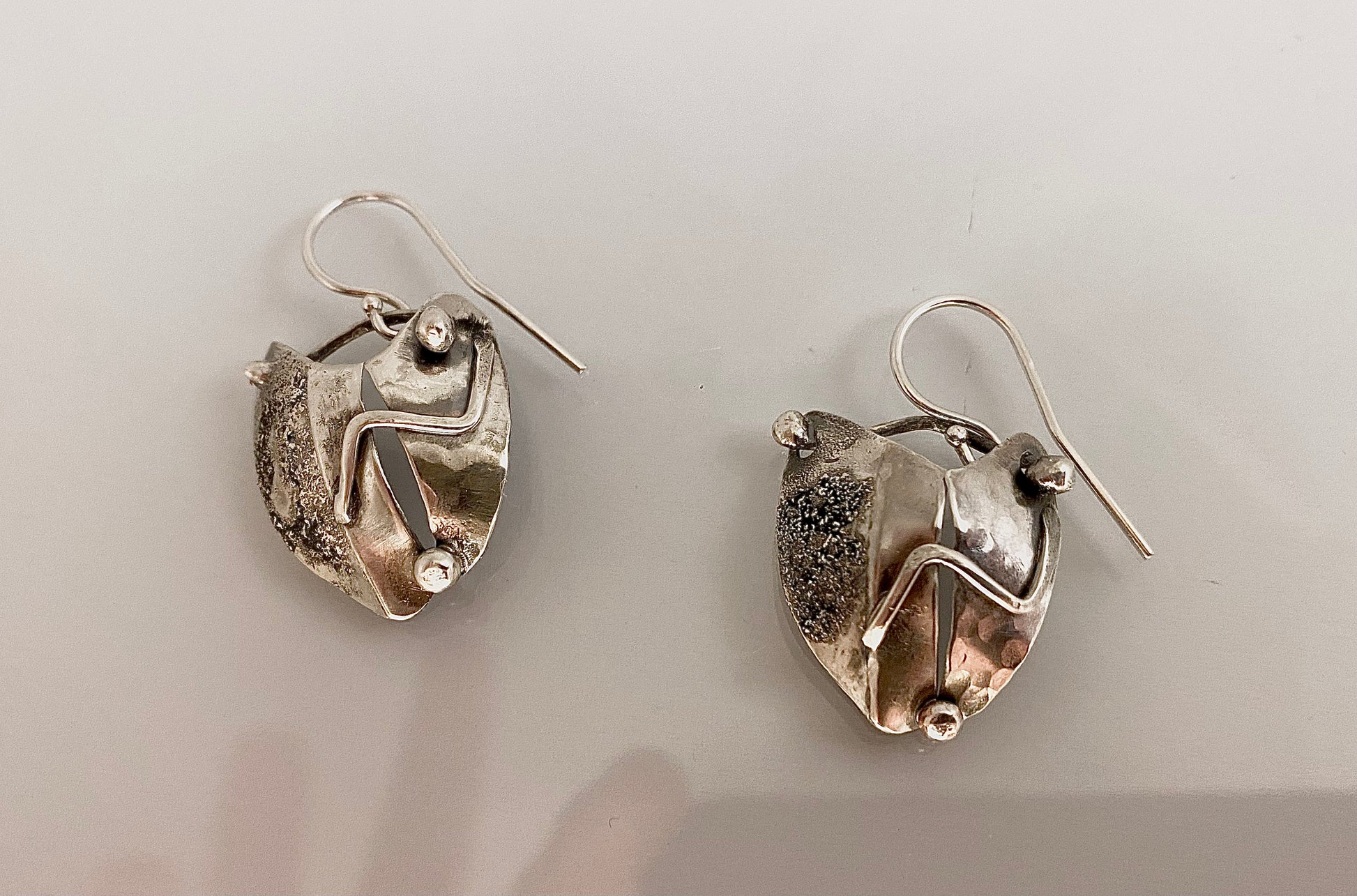 BROKENHEARTED Silver Earrings | Handmade Statement Jewelry | One-of-a-kind earrings |Hand-forged