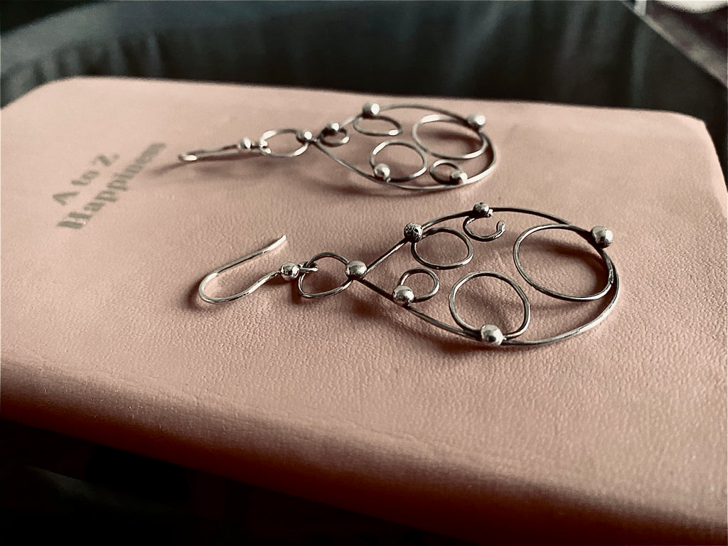 ECLIPSE | Contemporary Sculptural Silver Earrings