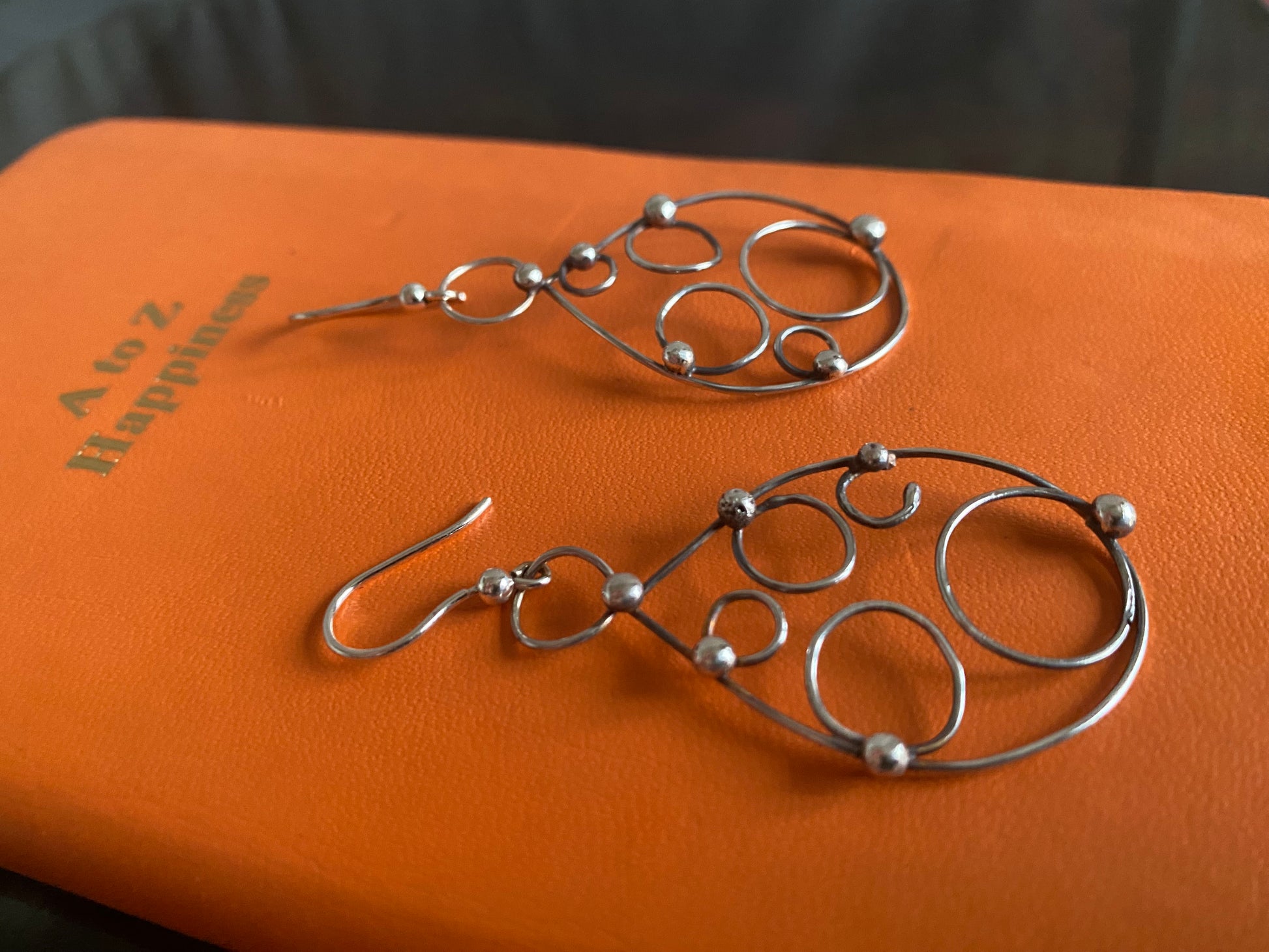 ECLIPSE | Contemporary Sculptural Silver Earrings