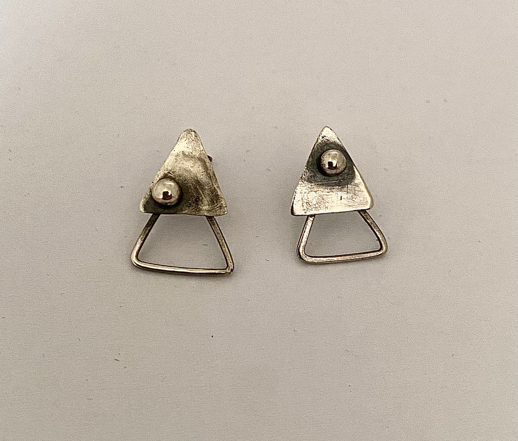 TRIUM | Handmade Sterling Silver Stud Earrings