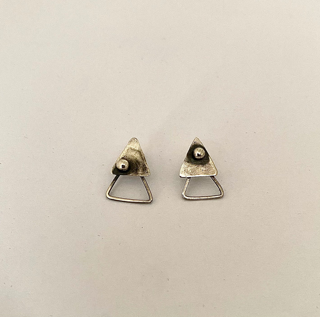 TRIUM | Handmade Sterling Silver Stud Earrings